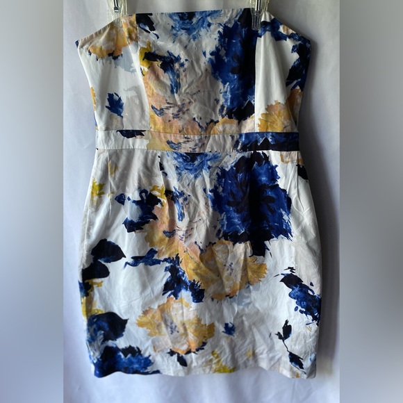 J. Crew Strapless Floral Multicolored Dress EUC Size 6 - Picture 7 of 8